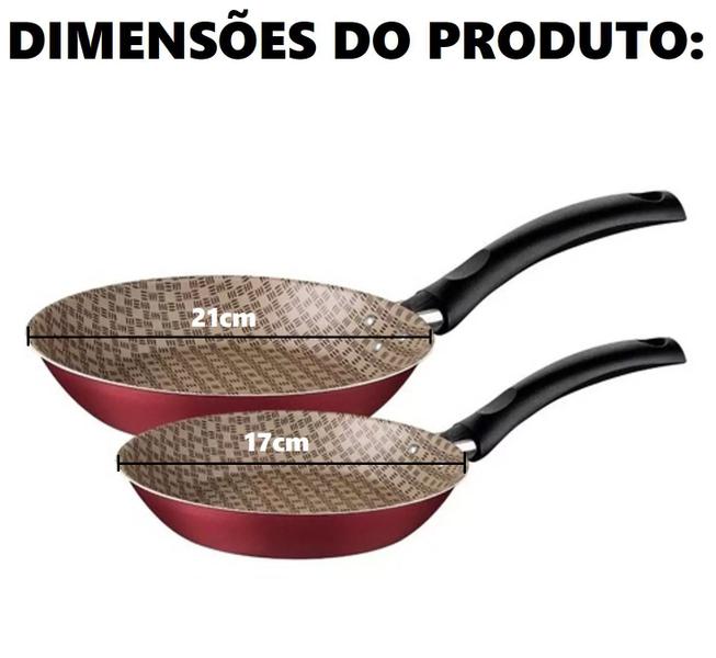 Jogo de Frigideira em Alumínio Tramontina 2 Peças Vermelho Turim Tramontina Imagem de Jogo de Frigideira em Alumínio Tramontina 2 Peças Vermelho Turim Tramontina