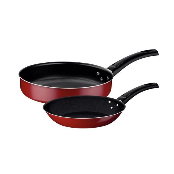 Jogo De Frigideiras 2 Peças Em Aluminio Antiaderente Com Revestimento Interno Não Gruda - K80 Imagem de Jogo De Frigideiras 2 Peças Em Aluminio Antiaderente Com Revestimento Interno Não Gruda