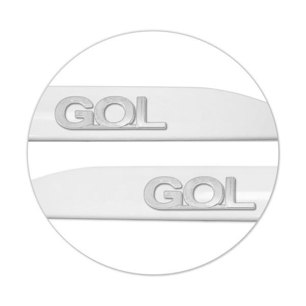 Imagem de Jogo de Friso Lateral Gol 2013 a 2023 Branco Cristal Alto Relevo