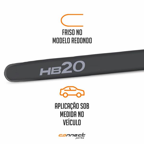 Imagem de Jogo de Friso Lateral HB20 2012 a 2023 Cor Original Redondo