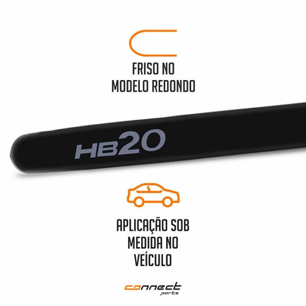 Imagem de Jogo de Friso Lateral HB20 2013 a 2020 Cor Original Redondo