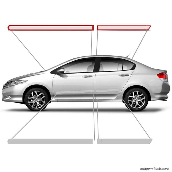 Jogo De Friso Lateral Honda City 2009 A 2019 Prata Global Cor Original Grafia Dupla Face - ZP Imagem de Jogo De Friso Lateral Honda City 2009 A 2019 Prata Global Cor Original Grafia Dupla Face