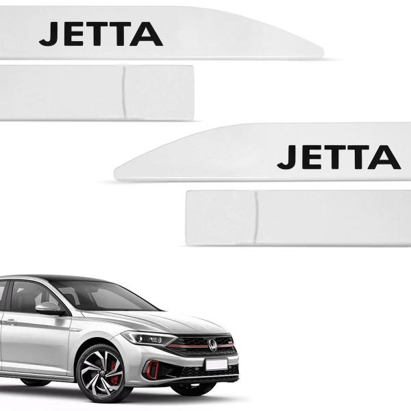 Imagem de Jogo de Friso Lateral Jetta 2018 a 2024 Branco Puro