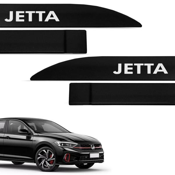 Imagem de Jogo de Friso Lateral Jetta 2018 a 2024 Preto Mystic