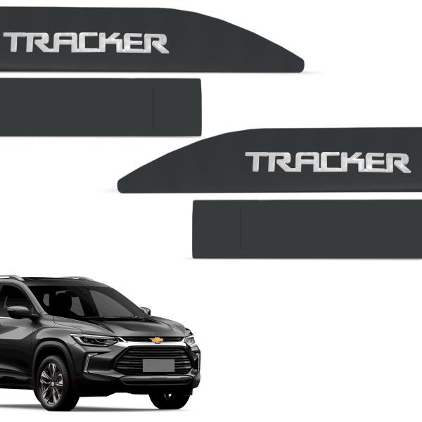 Jogo de Friso Lateral Tracker 2014 a 2024 Cinza Satin Steel Alto Relevo - GRID Imagem de Jogo de Friso Lateral Tracker 2014 a 2024 Cinza Satin Steel Alto Relevo