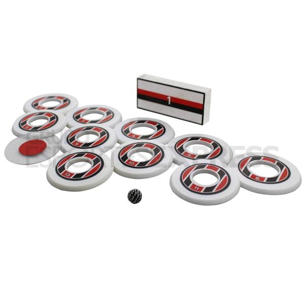 Jogo de Futebol de Botão Klopf Branco e Vermelho Cód. 4097 Imagem de Jogo de Futebol de Botão Klopf Branco e Vermelho Cód. 4097