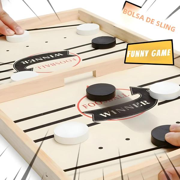 Jogo de Hóquei de Mesa com Estilingue Rápido - Brinquedo Interativo para Família Imagem de Jogo de Hóquei de Mesa com Estilingue Rápido - Brinquedo Interativo para Família