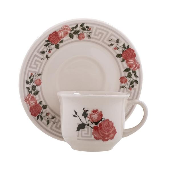 Imagem de Jogo de jantar em ceramica c/ 19 pcs - linha luxo elegance flowers