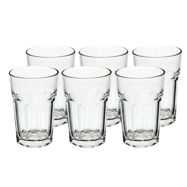 Jogo De Jarra Com Tampa E 6 Copos De Vidro Suco Água - ORIGINAL Imagem de Jogo De Jarra Com Tampa E 6 Copos De Vidro Suco Água