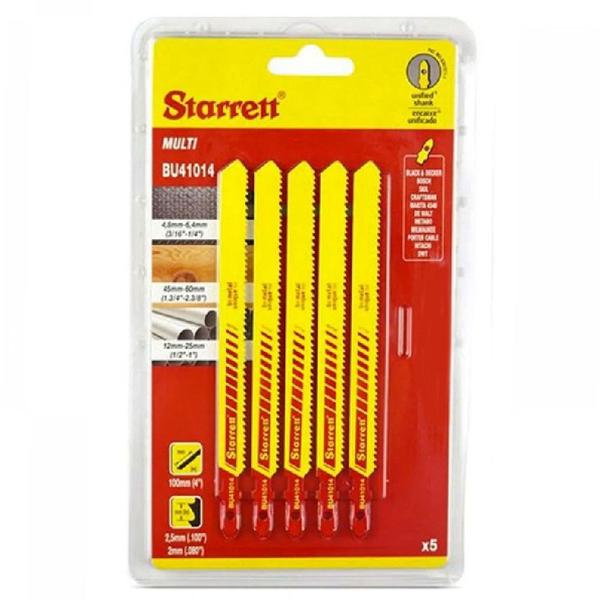 Imagem de Jogo de lâmina serra tico tico bimetal 100 mm com 05 peças - BU41014 - Starrett