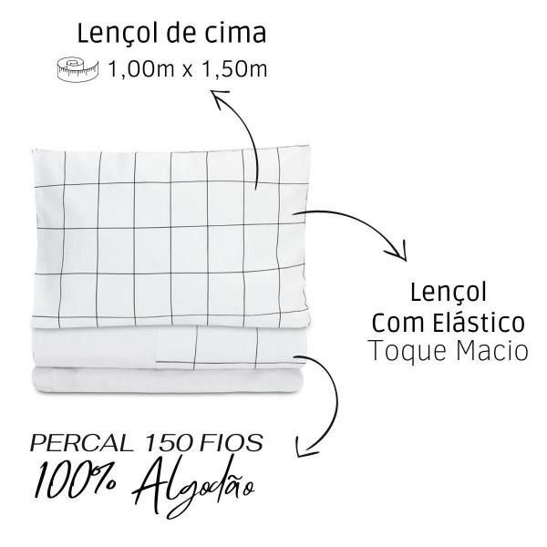 Imagem de Jogo de lençol 3 Pçs Berço Americano Toque Macio Moderninhos