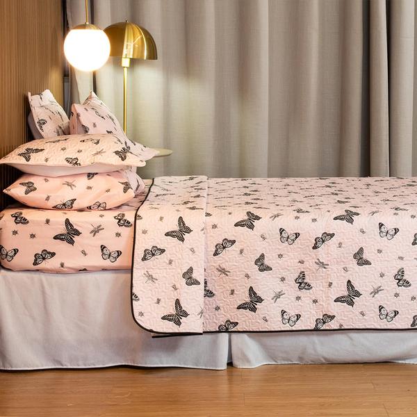 Imagem de Jogo De Lençol Cama Queen 03 Pçs Basic Estampado C/ Elastico