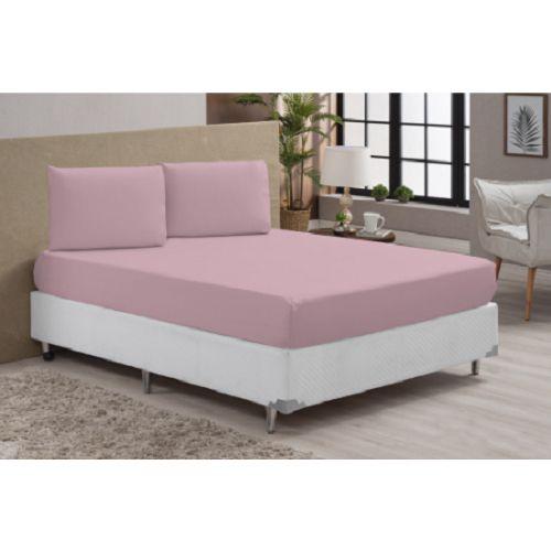 Imagem de Jogo de Lençol Cama Queen Box 3 Peças Liso 1,98m x 1,58m x 30cm - Diversas Cores