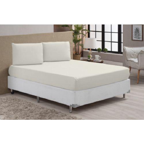 Imagem de Jogo de Lençol Cama Queen Box 3 Peças Liso 1,98m x 1,58m x 30cm - Diversas Cores