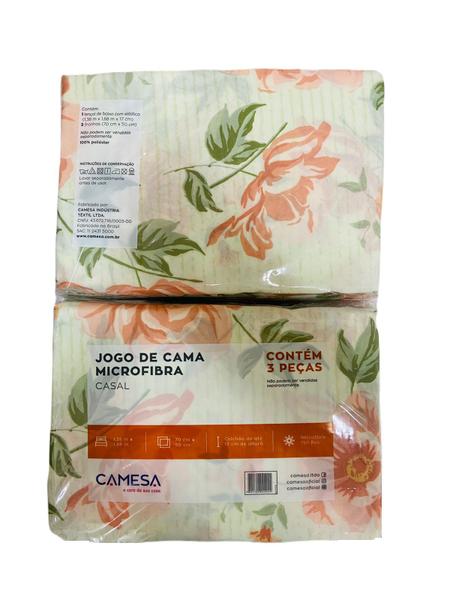 Imagem de Jogo de Lençol Estampado Camesa - Casal