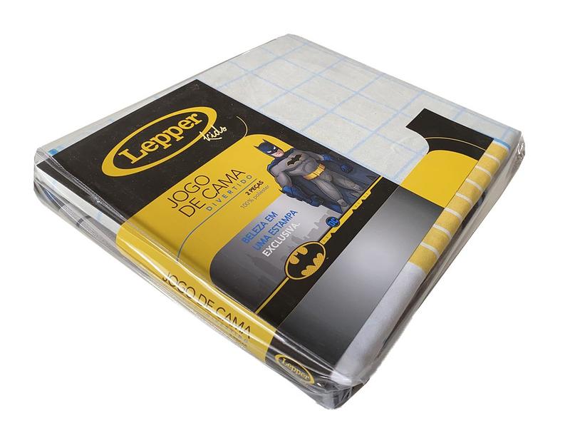 Jogo de Lençol Personagens Batman Solteiro Lepper 2 Peças Microfibra Cinza Imagem de Jogo de Lençol Personagens Batman Solteiro Lepper 2 Peças Microfibra Cinza