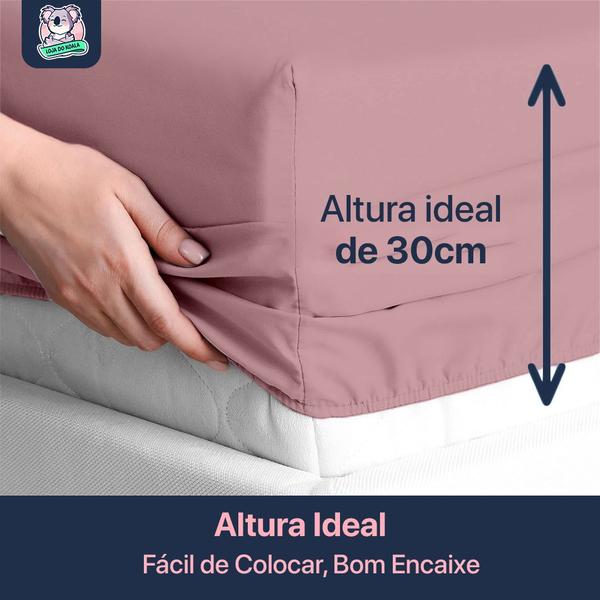 Jogo de Lençol Queen Percal Flex 3 Peças 400 Fios Super Macio & Respirável - Loja do Koala Imagem de Jogo de Lençol Queen Percal Flex 3 Peças 400 Fios Super Macio & Respirável