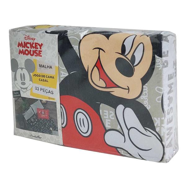 Imagem de Jogo De Lençol Simples Cama Casal Disney 3 Peças Infantil Mickey Fun