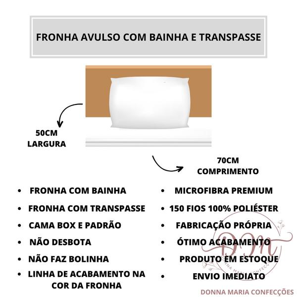 Imagem de Jogo de Lençol Solteiro para Cama Box 30CM altura 02 peças com Elástico todo em Volta