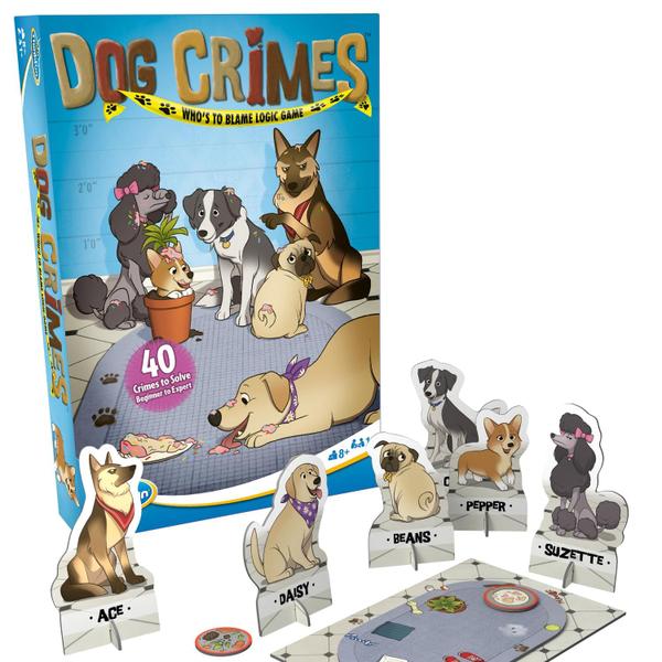 Imagem de Jogo de lógica ThinkFun Dog Crimes para crianças maiores de 8 anos com 40 Chal.