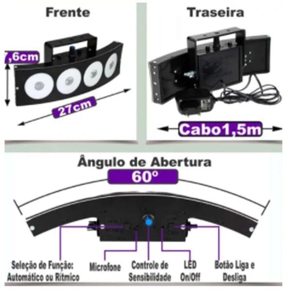 Imagem de Jogo De Luz Para Festa Deltrônica mini Baladinha em Casa