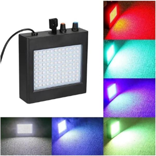 Imagem de Jogo De Luz Strobo 108 Leds Rgb 25W Para Botecos E Bares