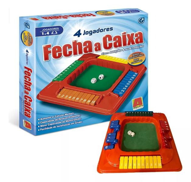 Imagem de Jogo De Matemática Fecha a Caixa Jogo Infantil Algazarra