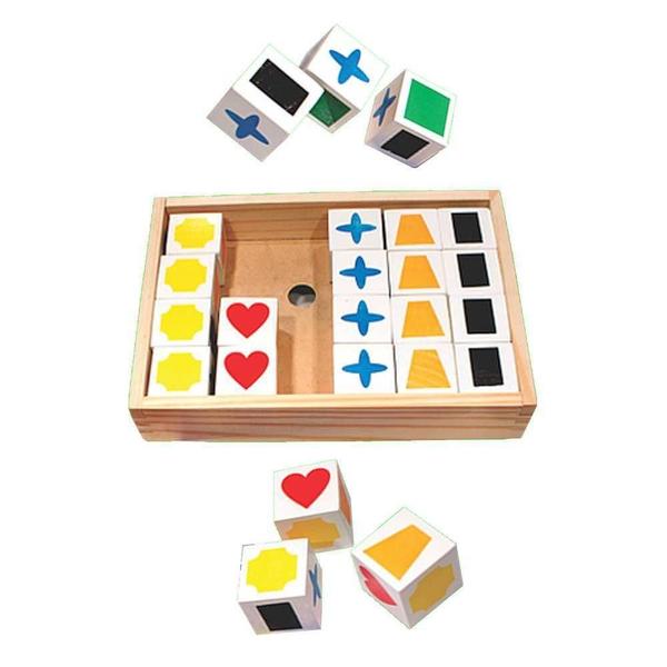 Jogo De Memória Educativo Cubos Para Atividade Método Teacch - Carimbras Imagem de Jogo De Memória Educativo Cubos Para Atividade Método Teacch