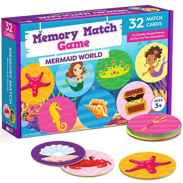 Imagem de Jogo de memória Momo & Nashi Mermaid Toys para meninas de 4 a 6 anos