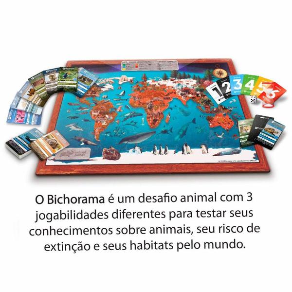 Imagem de Jogo De Mesa Bichorama Tabuleiro Animal Planet Discovery - Pais e filhos