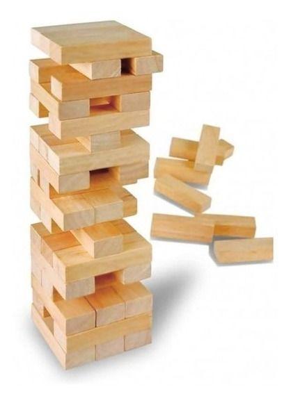 Jogo De Mesa - Caiu Perdeu - Estilo Jenga - Pais E Filhos Imagem de Jogo De Mesa - Caiu Perdeu - Estilo Jenga - Pais E Filhos