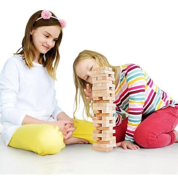 Jogo De Mesa - Caiu Perdeu - Estilo Jenga - Pais E Filhos Imagem de Jogo De Mesa - Caiu Perdeu - Estilo Jenga - Pais E Filhos
