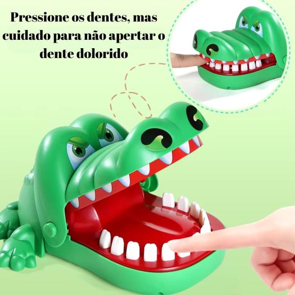 Imagem de Jogo De Mesa Crocodilo Croc-croc Morde Dedo Pegadinha Brinquedo Infantil Mordida Crianças Jacaré - Bbr Toys