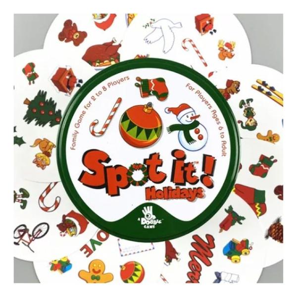 Imagem de Jogo De Mesa Dobble Spot It! Holidays Com 55 Cartas 