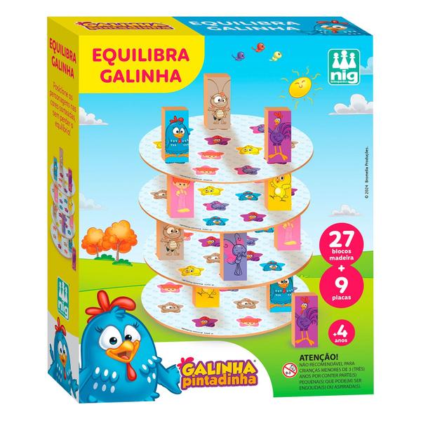 Jogo De Mesa Galinha Pintadinha Torre De Equilibrio Educativo Nig Brinquedos Imagem de Jogo De Mesa Galinha Pintadinha Torre De Equilibrio Educativo Nig Brinquedos
