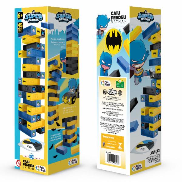 Imagem de Jogo de Mesa Infantil Caiu Perdeu Batman Equilíbrio Pais & Filhos