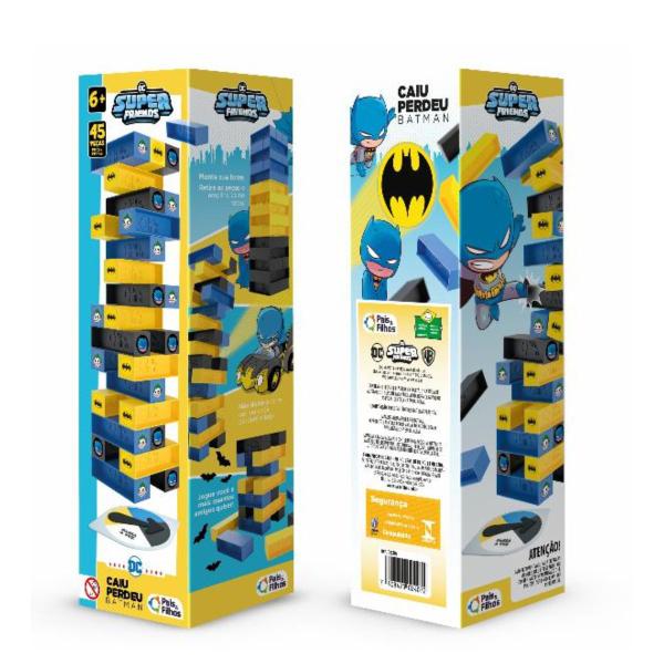 Imagem de Jogo de Mesa Infantil Caiu Perdeu Batman Equilíbrio Pais & Filhos