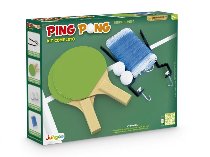 Imagem de Jogo de Mesa Ping Pong com Rede Oficial e Bolinhas Junge