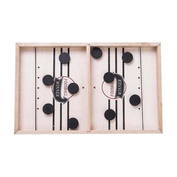 Jogo de mesa Sling Puck Game Wokex, madeira multicolorida, 36x22x2,5 cm Imagem de Jogo de mesa Sling Puck Game Wokex, madeira multicolorida, 36x22x2,5 cm
