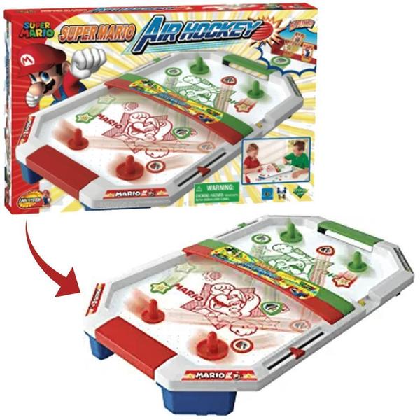 Imagem de Jogo De Mesa Super Mário Air Hockey Com Acessórios Epoch