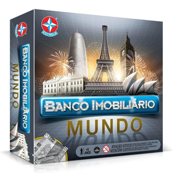 Imagem de Jogo De Mesa Tabuleiro Banco Imobiliário Mundo - Estrela