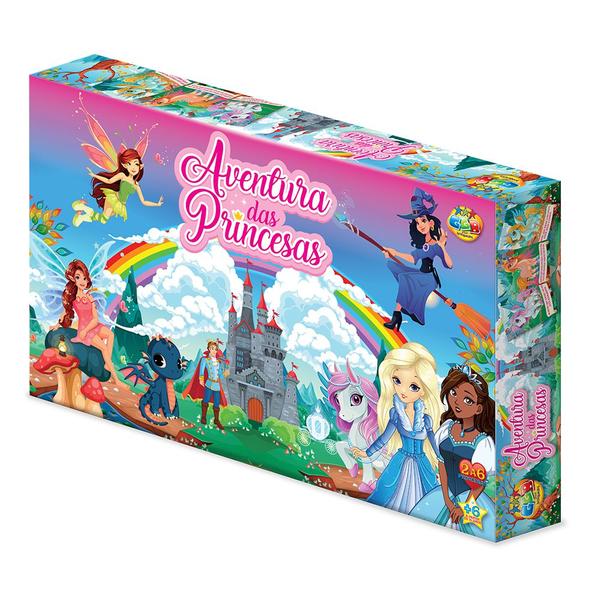 Imagem de Jogo De Mesa Tabuleiro Infantil Aventura das Princesas