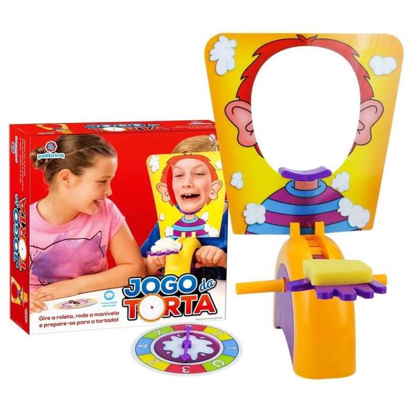 Jogo de Mesa Torta na Cara com Roleta Divertido Lazer Maquina de Entretenimento Polibrinq - 6014 - Macro Imagem de Jogo de Mesa Torta na Cara com Roleta Divertido Lazer Maquina de Entretenimento Polibrinq - 6014