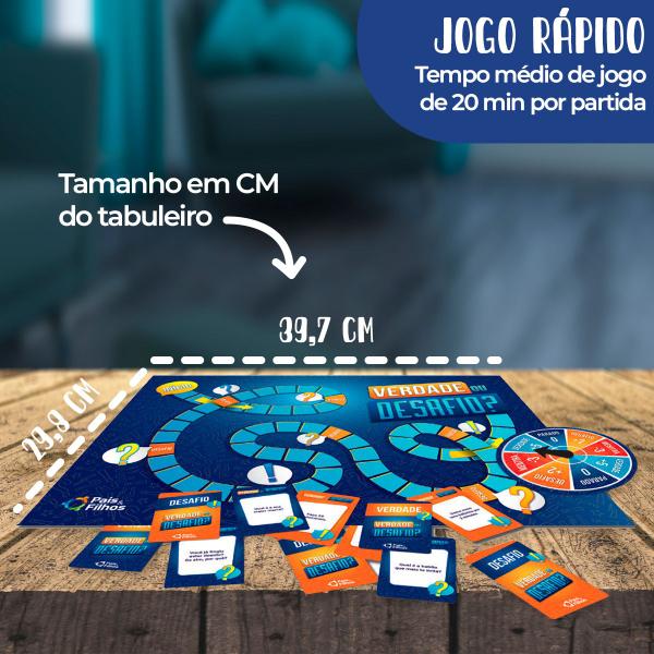 Imagem de Jogo De Mesa Verdade Ou Desafio Tabuleiro Diversão Familia - Pais e filhos