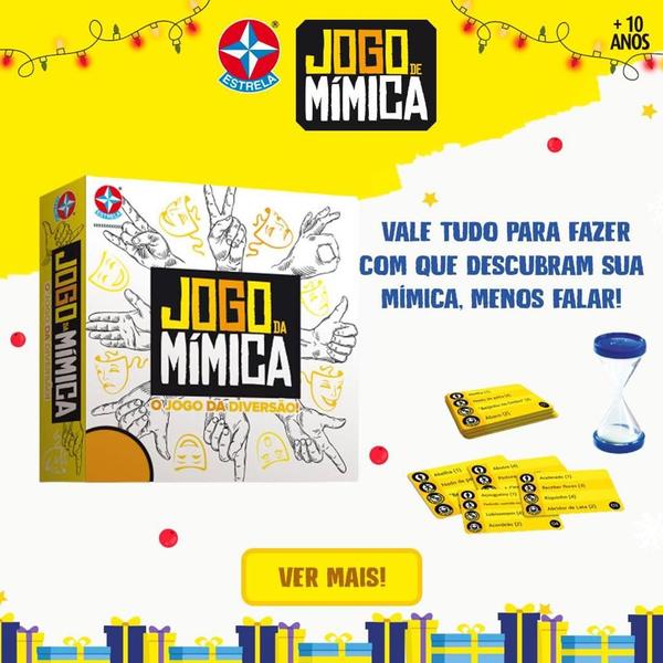 Imagem de Jogo De Mímica Divertido - Mimicando - 240 Cartas - Estrela