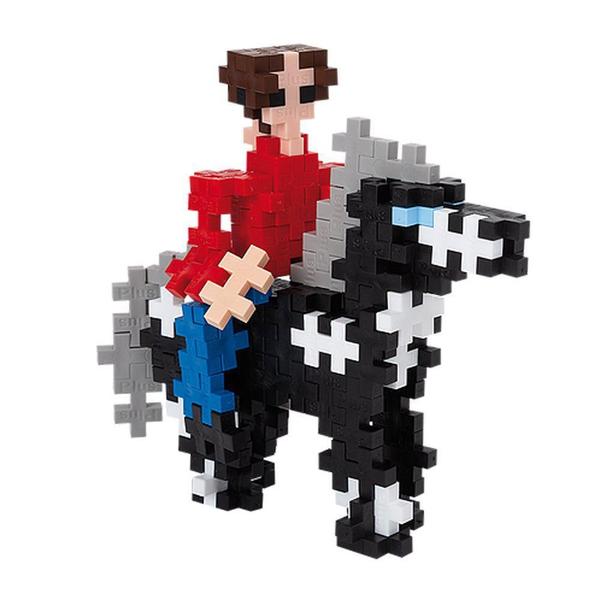 Imagem de Jogo De Montar Mini 220 Peças Horses And Riders - Plusplus