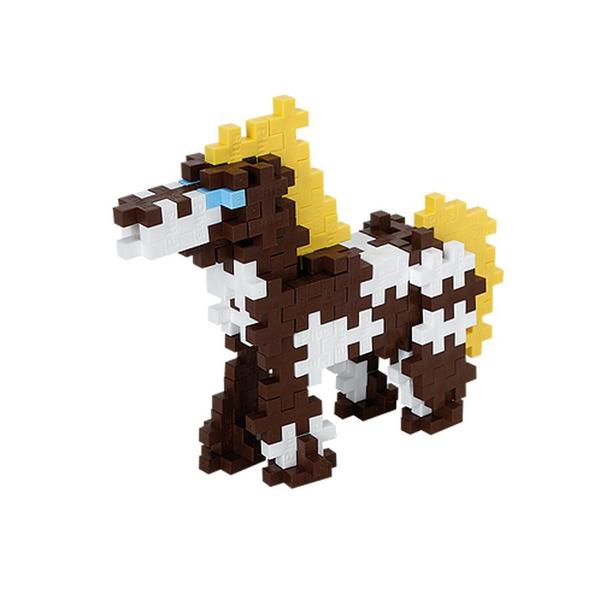 Imagem de Jogo de Montar - Mini Basic 220 peças Horses and Riders - 3790 - Plusplus