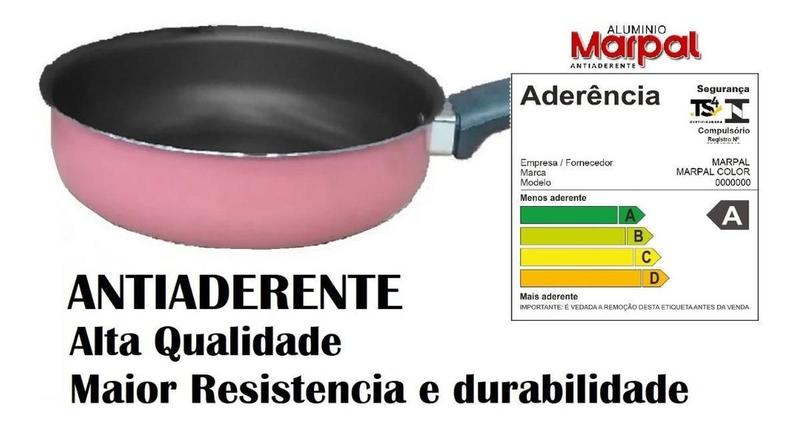 Jogo De Panelas 13 Peças Rosa Antiaderente Tampa De Vidro - Aluminio Marpal Imagem de Jogo De Panelas 13 Peças Rosa Antiaderente Tampa De Vidro