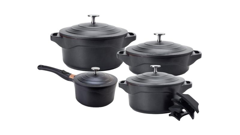 Jogo de Panelas 4 Peças Cerâmica Premier Black Le Cook Imagem de Jogo de Panelas 4 Peças Cerâmica Premier Black Le Cook