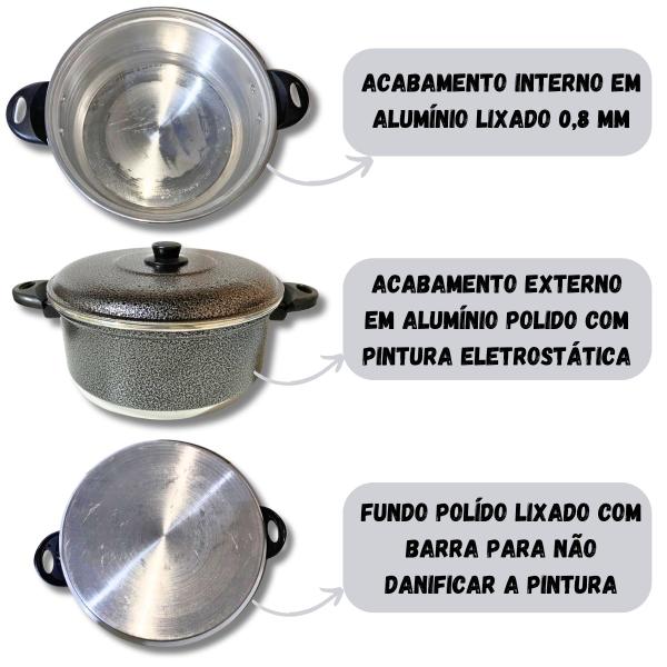 Jogo De Panelas 7 Peças Alumínio Com Panela De Pressão - GAL ALUMÍNIOS Imagem de Jogo De Panelas 7 Peças Alumínio Com Panela De Pressão